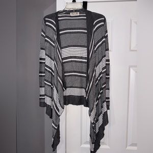 Pink Rose grey and white cardigan